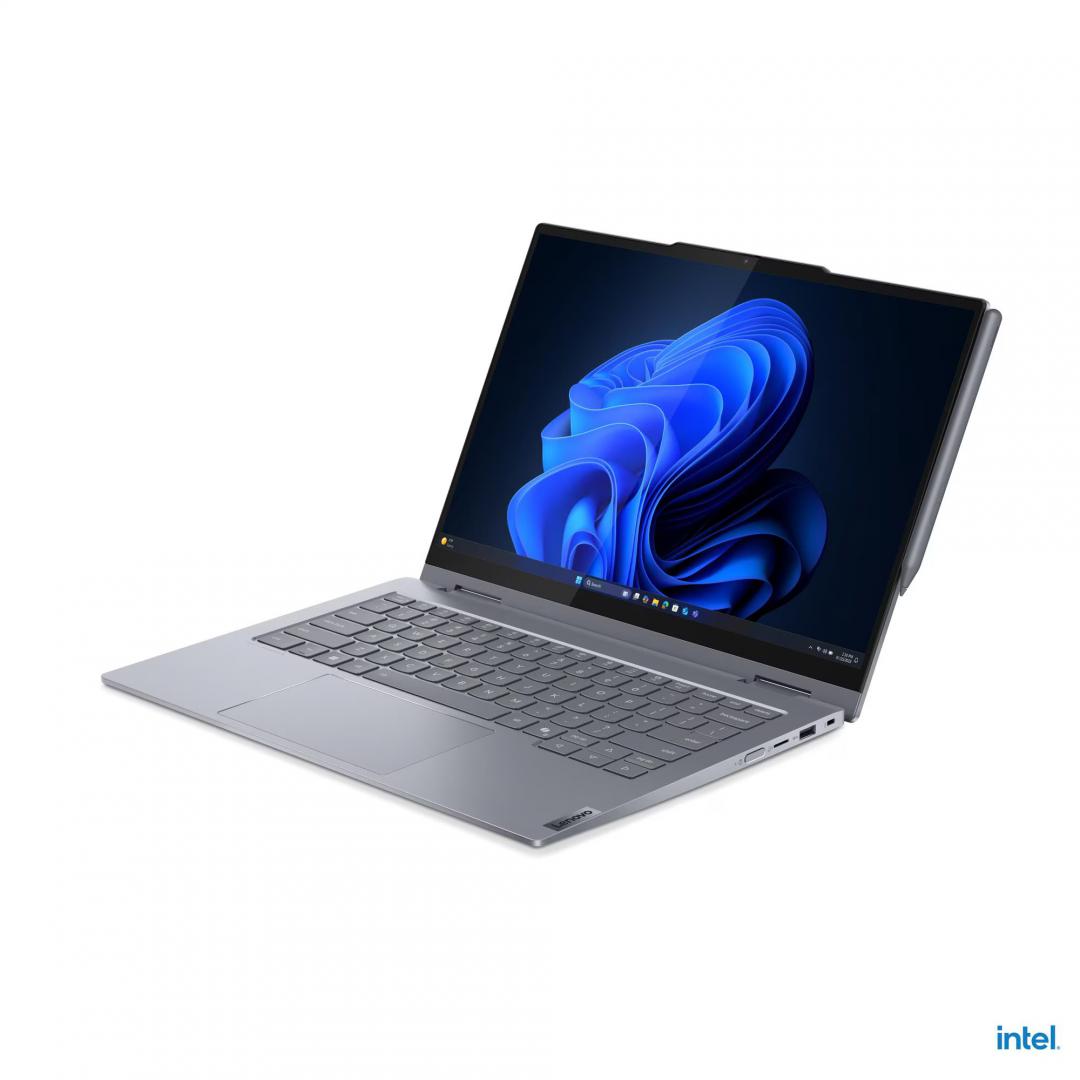 Laptop SMB Lenovo ThinkBook 14 2-in-1 G5 IAU, cu procesor Intel Core Ultra 5 225U, 14'' IPS, 16 GB DDR5, 512 GB, Intel Integrated, Windows 11 Pro, 3 ani Garantie (21SQ0009RI) - imagine 4