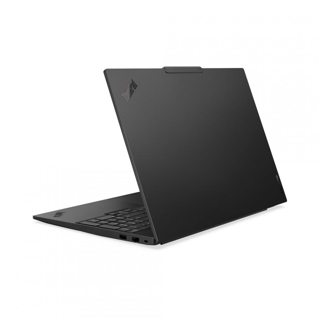 Laptop ThinkPad E16 Gen 3 (Intel); 16" WUXGA (1920x1200) IPS 300nits Anti-glare, 45% NTSC, 60Hz; Intel® Core Ultra 7 255H, 16C (6P + 8E + 2LPE) / 16T, Max Turbo up to 5.1GHz, 24MB; Video Integrated Intel® Arc™ 140T GPU Functions as Intel Graphics; RAM 1x 32GB SO-DIMM DDR5-5600; 1TB SSD M.2 2242 (21SR0043RI_BF) - imagine 5