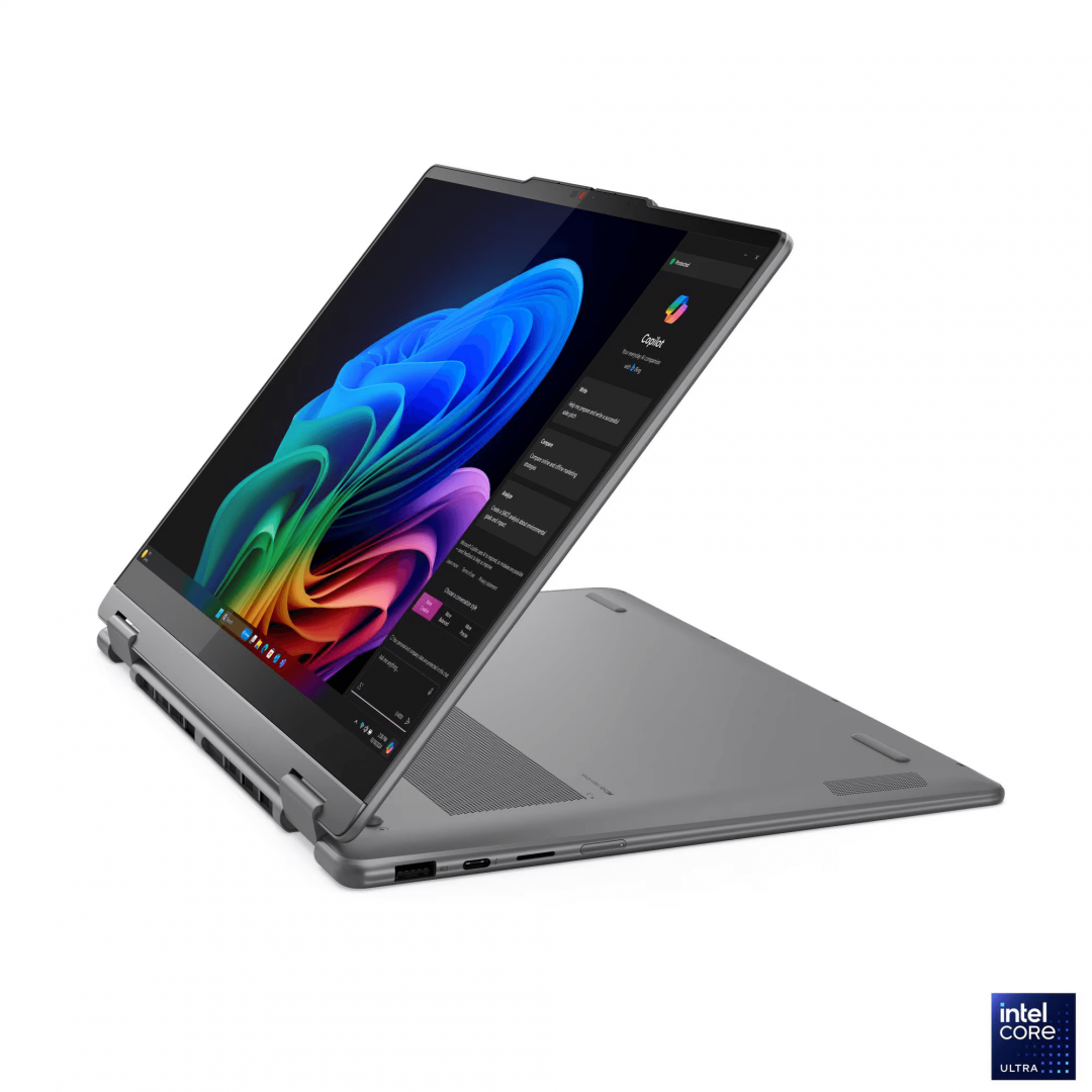 Laptop Lenovo Yoga 7 2-in-1 14ILL10, 14" WUXGA (1920x1200) OLED 600nits (peak) / 400nits (typical) Glossy / Anti-fingerprint, 100% DCI-P3, 60Hz, Dolby Vision®, TÜV Low Blue Light, DisplayHDR™ True Black 500, Glass, Touch, Intel® Core Ultra 7 256V, 8C (4P + 4LPE) / 8T, Max Turbo up to 4.8GHz, 12MB (83JQ00AMRM) - imagine 11