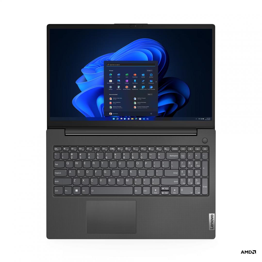 Laptop Lenovo V15 G4 ABP; 15.6" FHD (1920x1080) IPS 300nits Anti-glare; AMD Ryzen™ 7 7730U (8C / 16T, 2.0 / 4.5GHz, 4MB L2 / 16MB L3); Video Integrated AMD Radeon™ Graphics; RAM 8GB Soldered DDR4-3200 + 8GB SO- DIMM DDR4-3200; 512GB SSD M.2 2242 PCIe® 4.0x4 NVMe®, Optical: no ODD; No card reader (82YY001FRM) - imagine 12