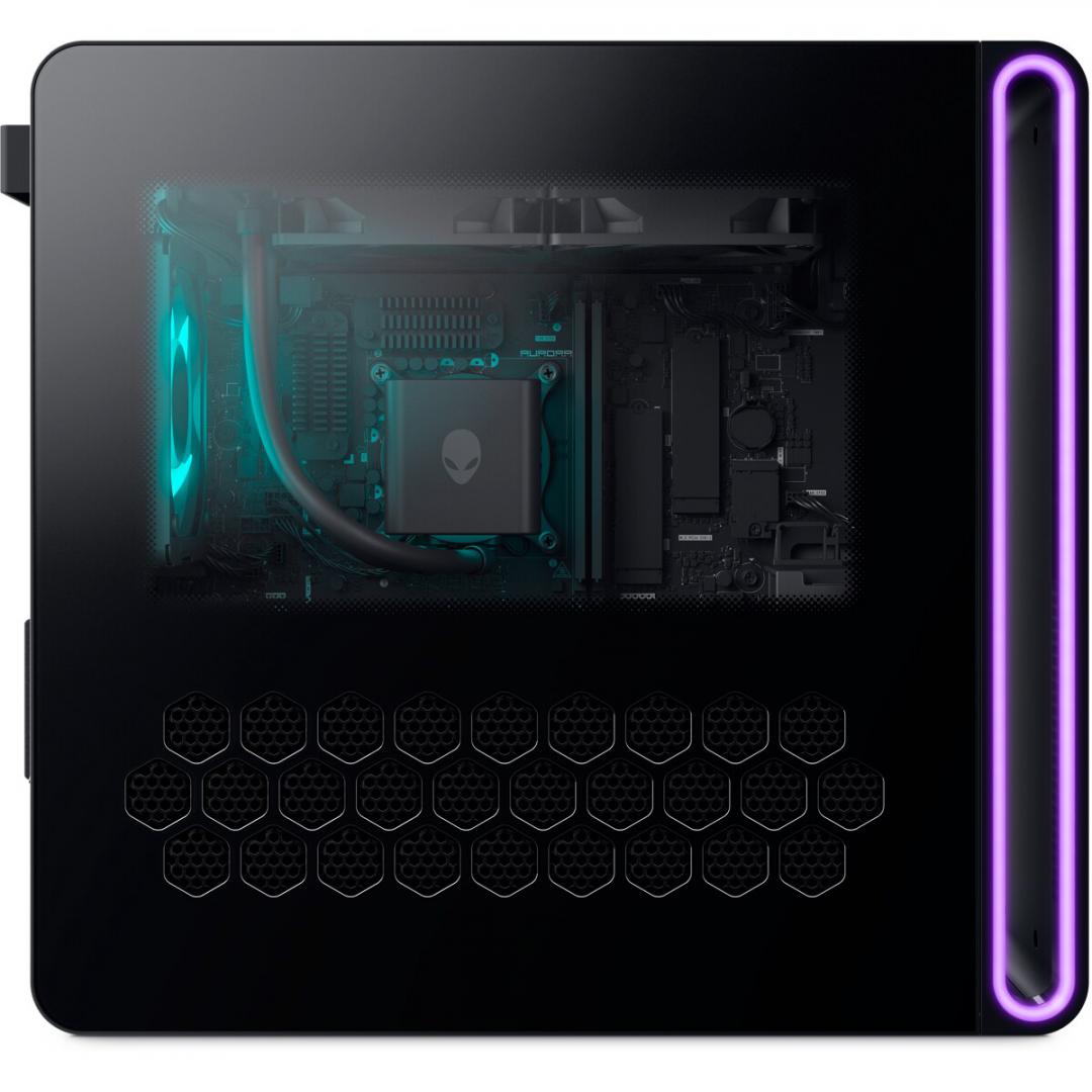 Desktop Gaming Dell Alienware Aurora ACT1250 cu procesor Intel Core Ultra 7 265F pana la 5.3 GHz, 16 GB DDR5, 2TB SSD, RTX 5080, Windows 11 Pro, Black, 3 ani Garantie (AW1250U71625080W11P) - imagine 7