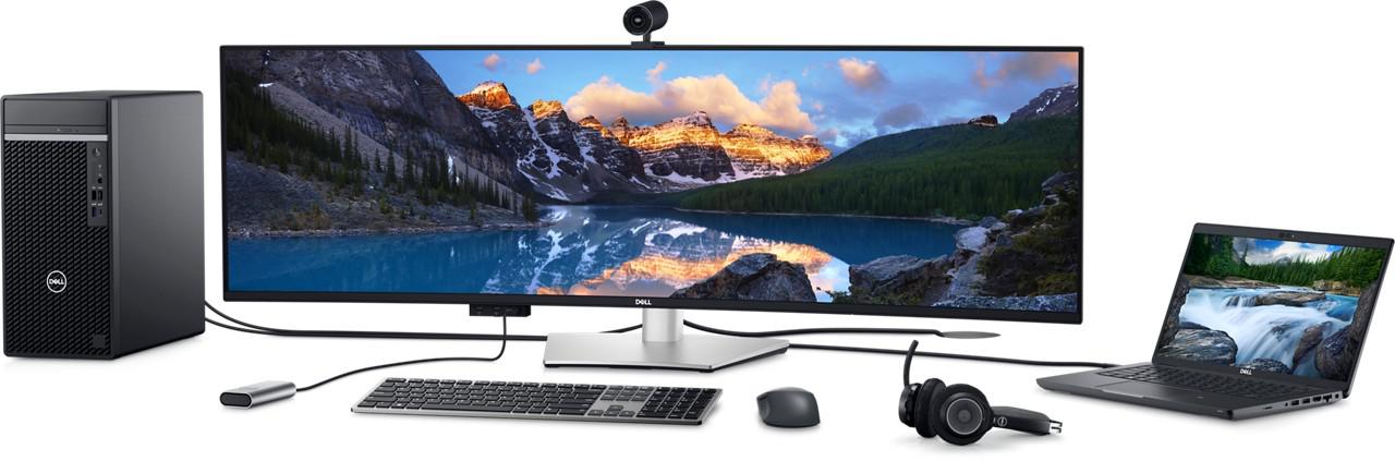 Monitor Dell Curved USB-C 49", 86.72 cm, 5ms, 5120x1440, 60Hz (U4924DW) - imagine 6