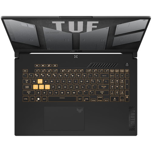 ASUS TUF Gaming F17 FX707VJ-HX075 / 90NR0MY5-M002Y0, ecran 17.3" FHD (1920×1080) 16:9 Value IPS-level 144Hz anti-glare, 300 nits, contrast 800:1, 45% NTSC, procesor Intel Core 5 210H 2.2GHz (până la 4.8GHz, 12MB cache, 8C/12T), grafică NVIDIA GeForce RTX 3050 Laptop GPU 6GB GDDR6 cu MUX Switch + (FX707VJ-HX075) - imagine 5