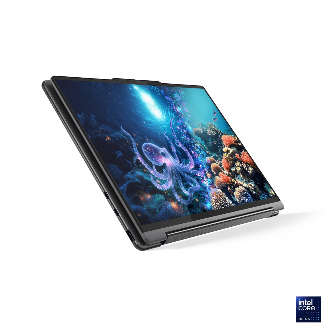 Laptop Lenovo Yoga 9 2-in-1 14ILL10, 14" 2.8K WQXGA+ (2880x1800) OLED 1100nits (peak) / 500nits (typical) Glossy / Anti-fingerprint, 100% DCI-P3, 120Hz, Eyesafe®, Dolby Vision®, DisplayHDR™ True Black 1000, Glass, Touch, Intel® Core Ultra 7 258V, 8C (4P + 4LPE) / 8T, Max Turbo up to 4.8GHz, 12MB (83LC001QRM) - imagine 13