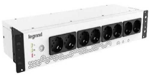 UPS Legrand Keor PDU monofazat, 800VA/480W, IN 1xIEC 10A OUT 8x Schuko, technologie off-line, conexiune USB HID, capacitate baterie 12V/9AH, 230V, dimensiuni 440x150x88mm, greutate 5kg (000000000000310332) - imagine 2
