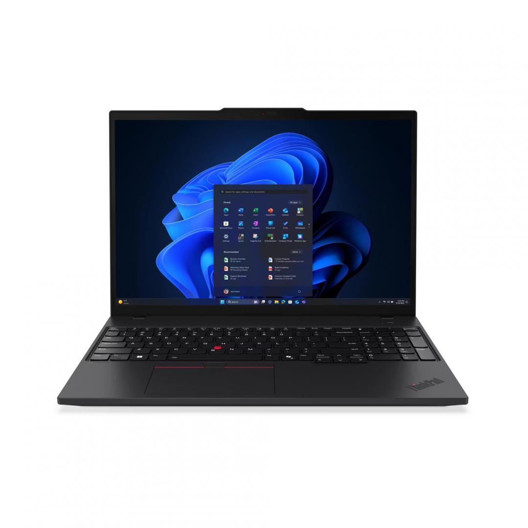 Laptop Lenovo ThinkPad T14 Gen 6 (Intel); 14" WUXGA (1920x1200) IPS 400nits Anti-glare, 45% NTSC, 60Hz, DBEF5; Intel® Core Ultra 5 228V, 8C (4P + 4LPE) / 8T, Max Turbo up to 4.5GHz, 8MB; Video Integrated Intel® Arc™ Graphics 130V; RAM 1x 32GB Soldered LPDDR5x-8533, MoP Memory; Models with V series (21QG000VRI) - imagine 6