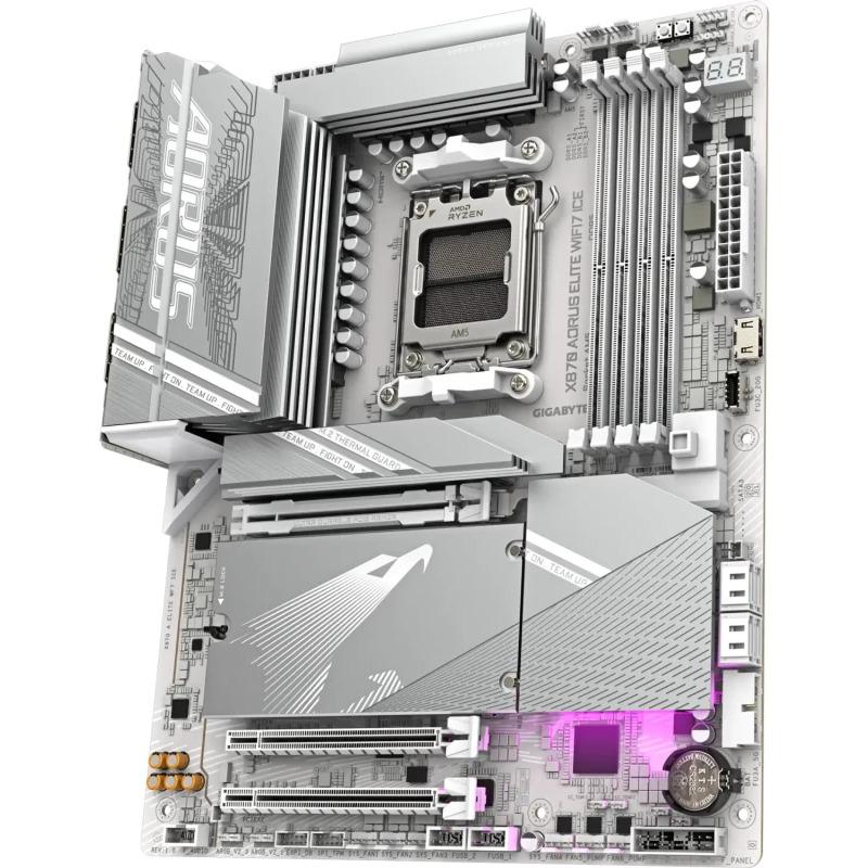 Placa de baza Gigabyte X870 AORUS ELITE WIFI7 ICE, Socket AM5, DDR5, ATX (X870 A ELITE WF7 ICE) - imagine 3