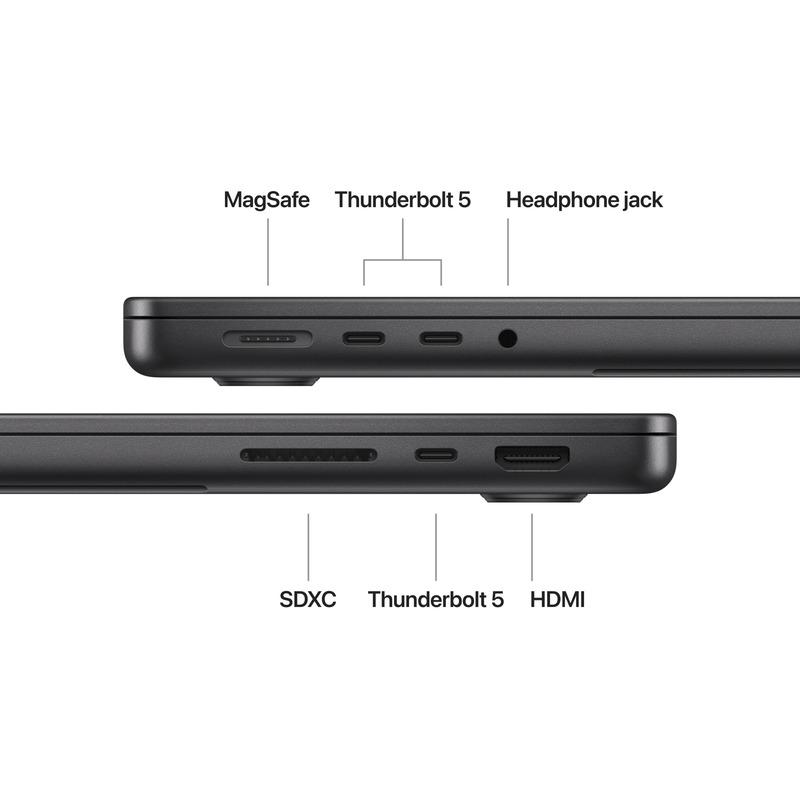 MacBook Pro 14.2"/Apple M4 Max (CPU 16-core, GPU 40-core, Neural Engine16-core)/64GB/1TB -NANO TEXTURE- Space Black - INT KB ( cto f romMX2K3RO/A) (Z1FG001NV) - imagine 3