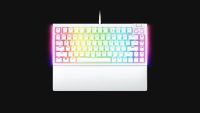 Tastatura mecanica gaming BlackWidow V4 75%, taste ABS, layout US, iluminare RGB, cu 6 butoane customizabile, suport pentru incheietura magnetic, alb (RZ03-05001700-R3M1)