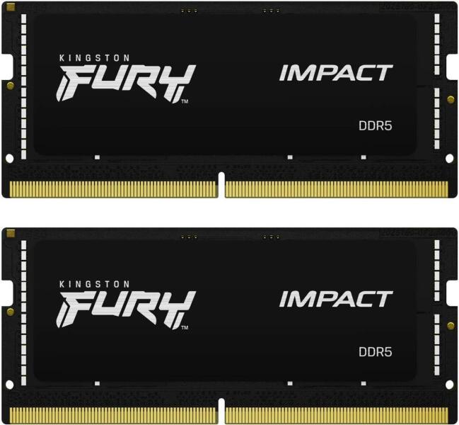 Memorie RAM notebook Kingston FURY Impact, 32GB, DDR5, 5600MHz, CL40, 1.1v, Dual Channel Kit (KF556S40IBK2-32)