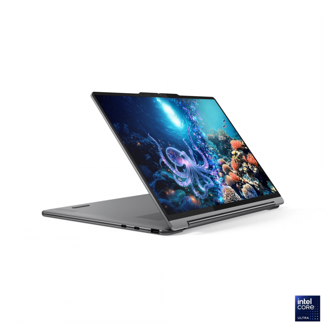 Laptop Lenovo Yoga 9 2-in-1 14ILL10, 14" 2.8K WQXGA+ (2880x1800) OLED 1100nits (peak) / 500nits (typical) Glossy / Anti-fingerprint, 100% DCI-P3, 120Hz, Eyesafe®, Dolby Vision®, DisplayHDR™ True Black 1000, Glass, Touch, Intel® Core Ultra 7 258V, 8C (4P + 4LPE) / 8T, Max Turbo up to 4.8GHz, 12MB (83LC001QRM) - imagine 12