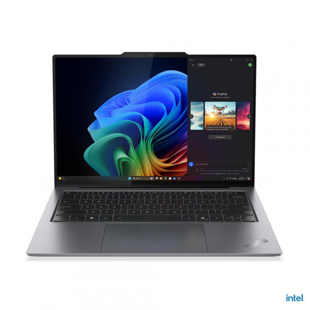 Laptop Lenovo ThinkPad X9-14 Gen 1 Aura Edition; 14" 2.8K (2880x1800) OLED 500nits Anti-reflection / Anti-smudge, 100% DCI-P3, 30-120Hz VRR, DisplayHDR™ True Black 600, Dolby Vision®, Touch; Intel® Core Ultra 7 258V, 8C (4P + 4LPE) / 8T, Max Turbo up to 4.8GHz, 12MB; Video Integrated Intel® Arc™ (21QA0025RI) - imagine 6