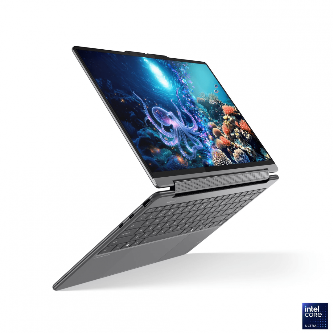 Laptop Lenovo Yoga 9 2-in-1 14ILL10, 14" 2.8K WQXGA+ (2880x1800) OLED 1100nits (peak) / 500nits (typical) Glossy / Anti-fingerprint, 100% DCI-P3, 120Hz, Eyesafe®, Dolby Vision®, DisplayHDR™ True Black 1000, Glass, Touch, Intel® Core Ultra 7 258V, 8C (4P + 4LPE) / 8T, Max Turbo up to 4.8GHz, 12MB (83LC001QRM) - imagine 11