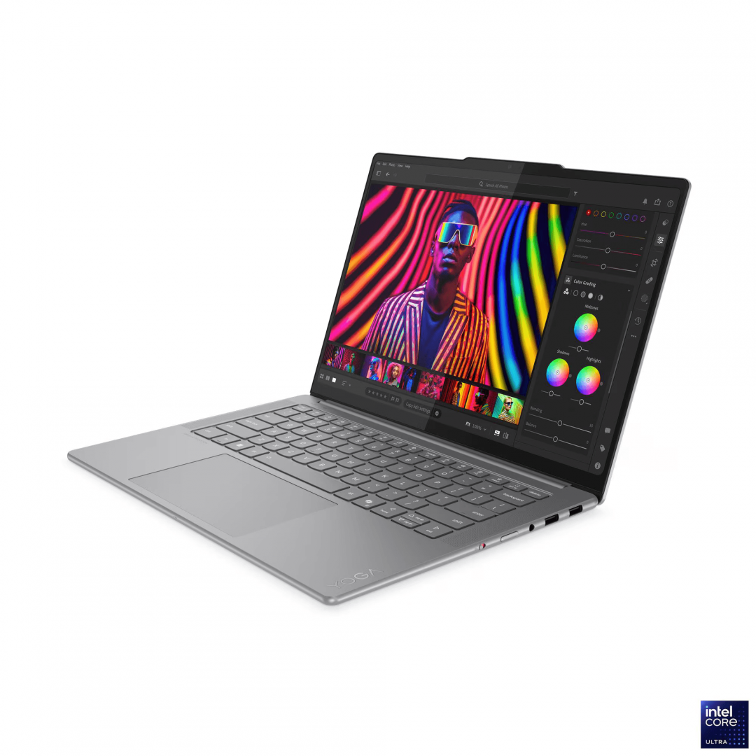 Laptop Lenovo Yoga Pro 7 14IAH10, 14.5" 3K (3000x1876) OLED 1000nits (peak) / 500nits (typical) Glossy / Anti-fingerprint, 100% DCI-P3, 120Hz, Eyesafe®, Dolby Vision®, DisplayHDR™ True Black 1000, Glass, Touch, X-Rite®, PureSight Pro, Intel® Core Ultra 7 255H, 16C (6P + 8E + 2LPE) / 16T, Max Turbo (83KF0035RM) - imagine 12
