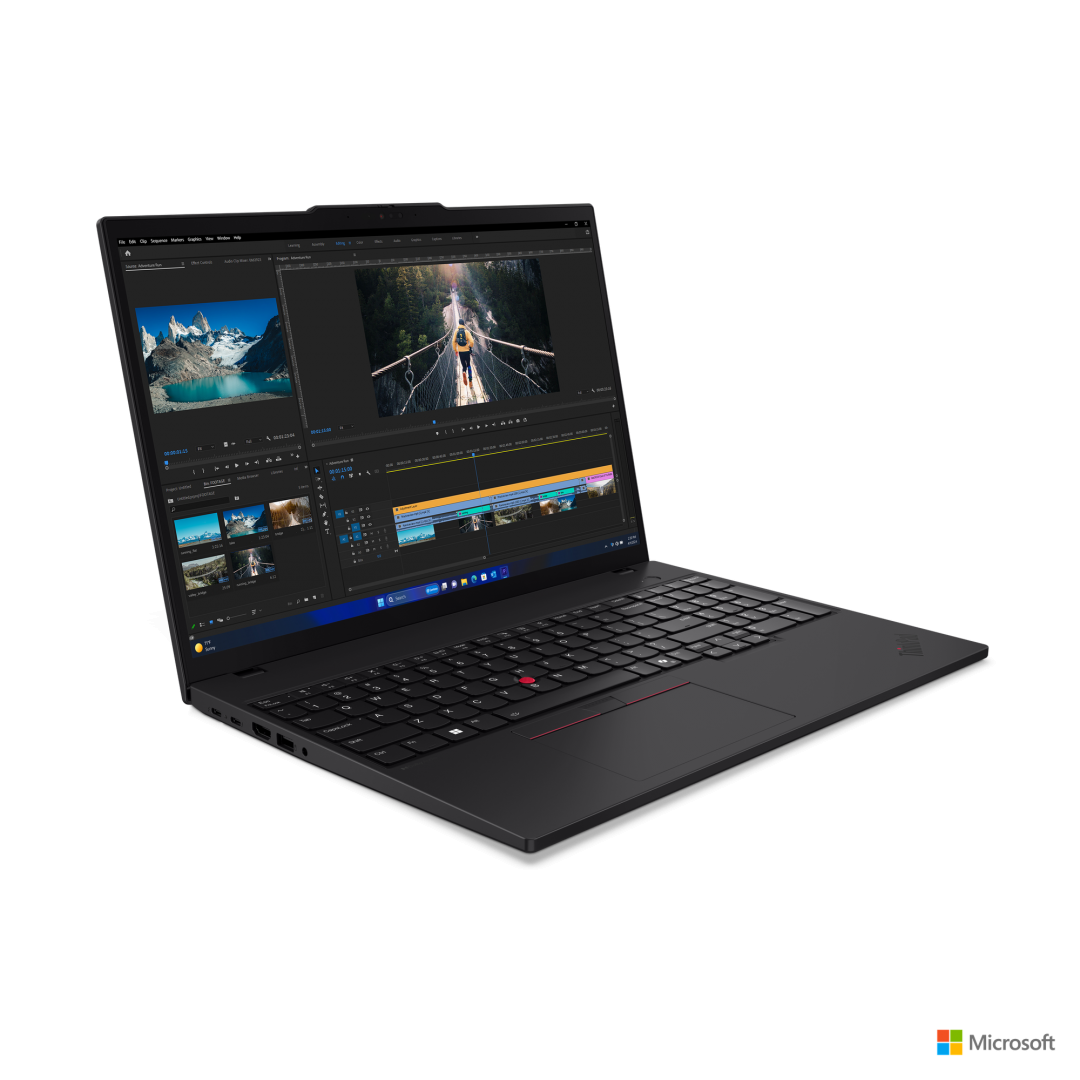 Laptop Lenovo ThinkPad T16 Gen 3, Intel® Core™ Ultra 7 155U, Video Integrated Intel® Graphics;RAM 32GB SO-DIMM DDR5-5600, Two DDR5 SO-DIMM slots, dual- channel capable, 3YP W11P (21MN00B5RI) - imagine 2
