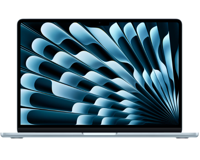 MacBook Air 13.6" Retina/Apple M4 (CPU 10-core, GPU 10-core, Neural Engine16-core)/24GB/512GB - Sky Blue - INT KB (2025) (MC6V4RO/A)