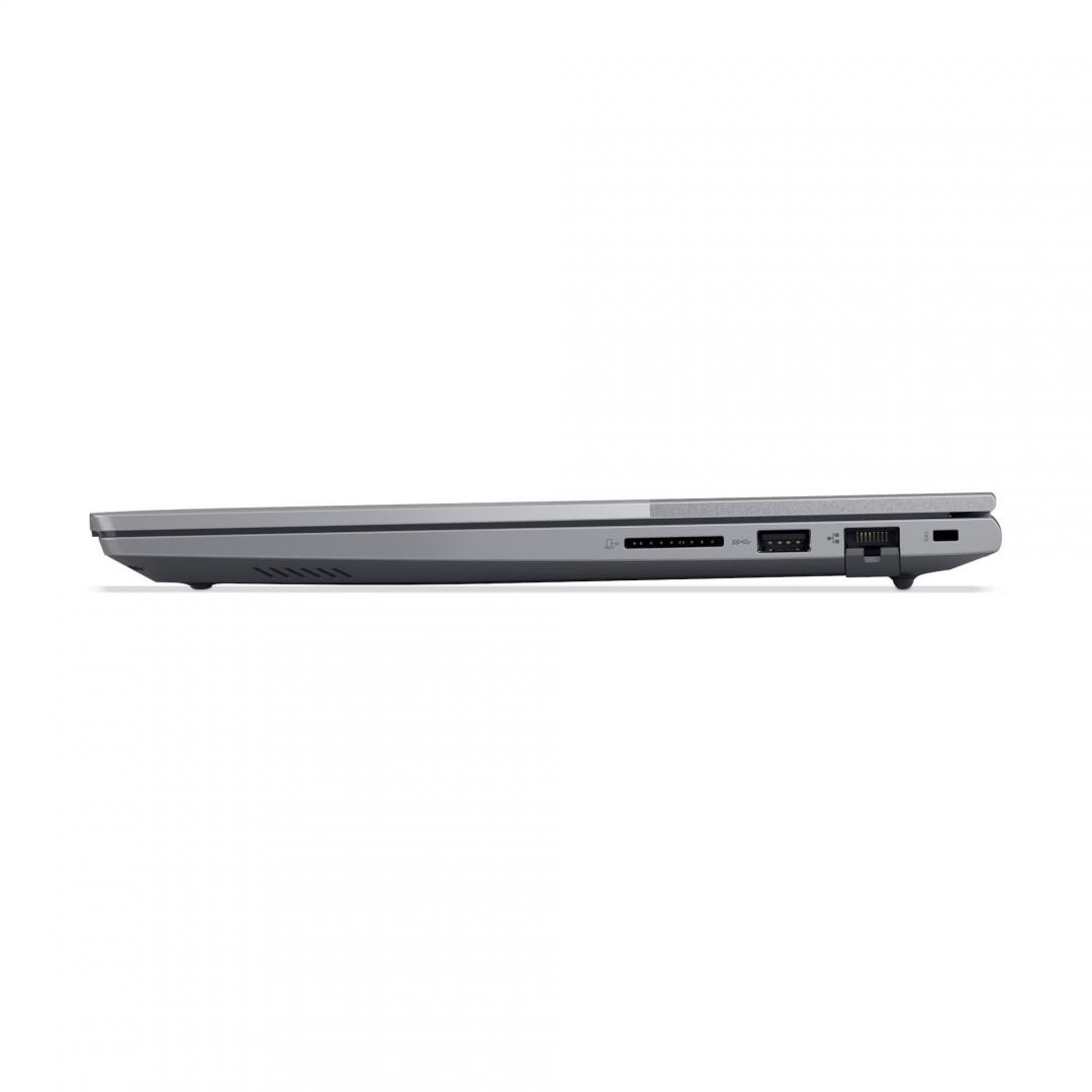 Laptop Lenovo ThinkBook 14 G8 IAL; 14" WUXGA (1920x1200) IPS 300nits Anti-glare, 45% NTSC, 60Hz; Intel® Core Ultra 7 255H, 16C (6P + 8E + 2LPE) / 16T, Max Turbo up to 5.1GHz, 24MB; Video Integrated Intel® Arc™ 140T GPU Functions as Intel Graphics; RAM 1x 16GB SO-DIMM DDR5-5600; 512GB SSD M.2 2242 (21SJ007ERI) - imagine 7