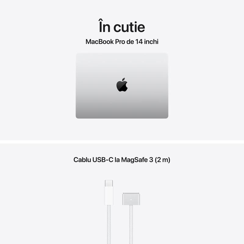 MacBook Pro 14.2"/Apple M5 (CPU 10-core, GPU 10-core, Neural Engine 16-core)/32GB/512GB – Silver – INT KB (No Adapter) - 2025 (Cto from MDE44RO/A) (Z1KL000KJ) - imagine 3