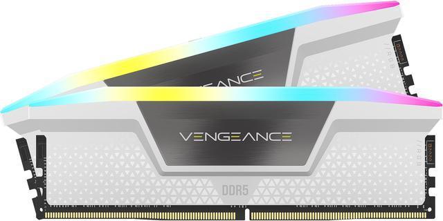 Memorie RAM Corsair Vengeance RGB White 32GB DDR5 5600MHz CL40 Kit of 2 (CMH32GX5M2B5600C40W) - imagine 2
