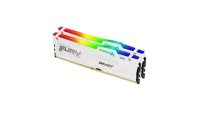 Memorie RAM Kingston DDR5 64GB 6000Mhz CL36 1.35V Dual Channel Kit Fury Beast White RGB EXPO  (KF560C36BWEAK2-64)