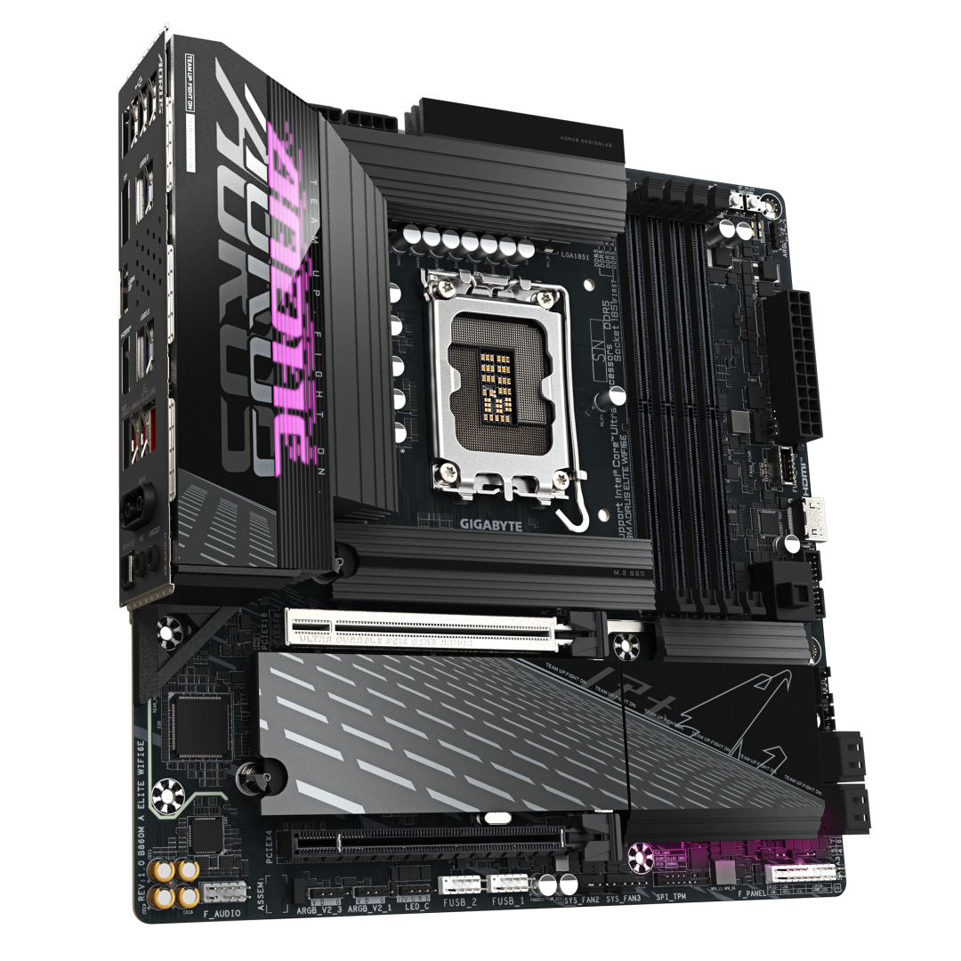 Placa de Baza GIGABYTE B860M AORUS ELITE WIFI6E LGA1851 (B860M A ELITE WIFI6E) - imagine 3