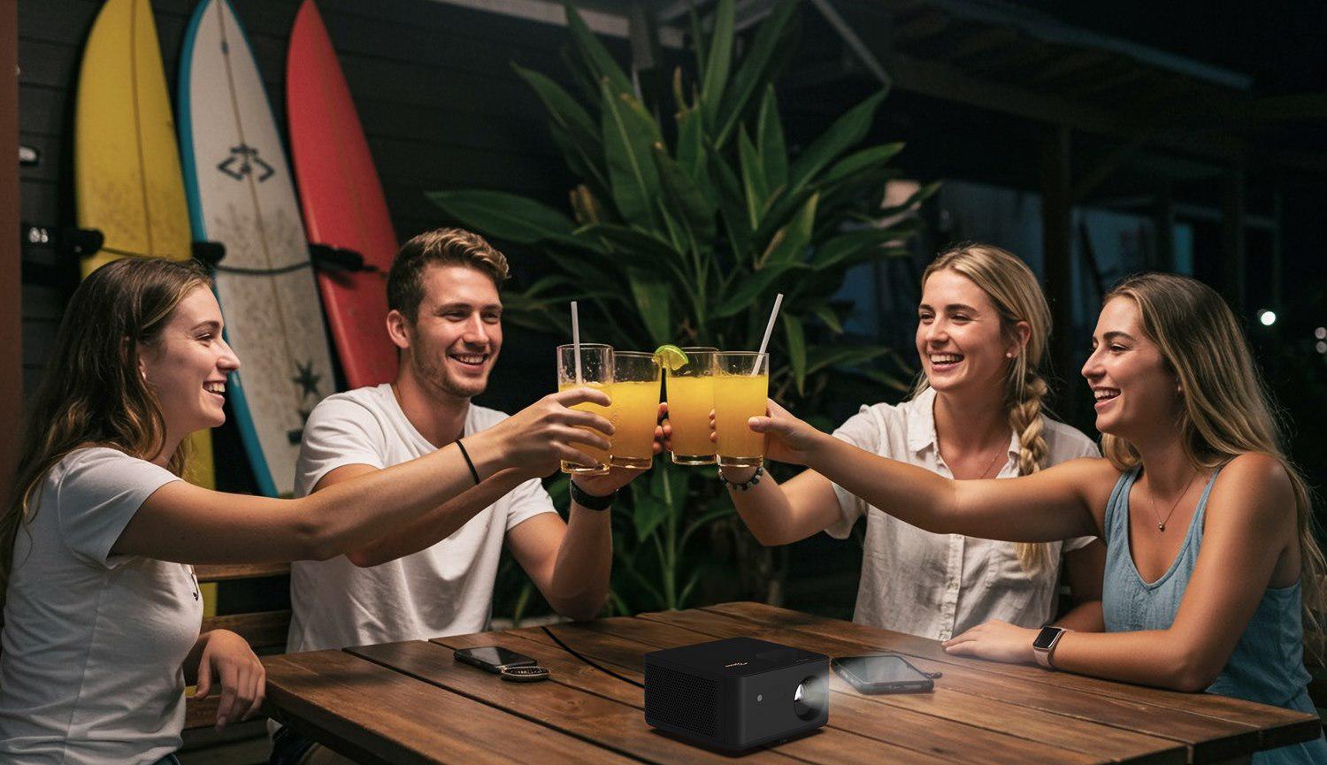 Videoproiector Optoma Photon Life PK31, 4K UHD (3840x2160), 1600/ 900 lumeni, 200.000:1, 16:9/ 4:3, diagonala 1.52m ~ 3.81m (60" ~ 150"), 3LED 30.000 ore, distanta de proiectare 1.99m - 5.47m, HDMI 2.0, USB-A power 2A, audio out, 30-32 DB, Full 3D, Kensington Lock, IP5X (Optical Engine only), 24/7 (E3PB011E111) - imagine 2