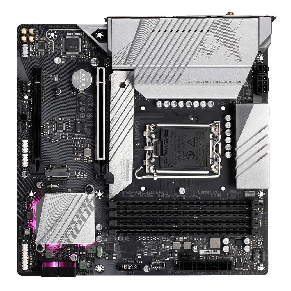 Placa de bază Gigabyte B760M AORUS ELITE AX LGA1700 (B760M A ELITE AX) - imagine 4