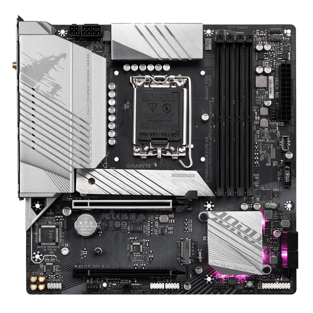 Placa de bază Gigabyte B760M AORUS ELITE AX LGA1700 (B760M A ELITE AX) - imagine 2