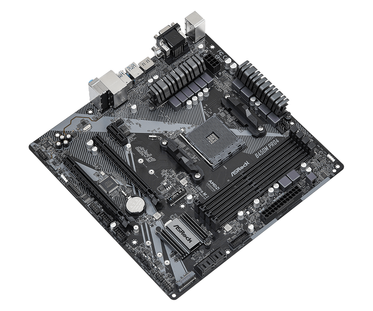 Placa de bază ASRock B450M Pro4 R2.0 AM4 (B450M PRO4 R2.0) - imagine 2
