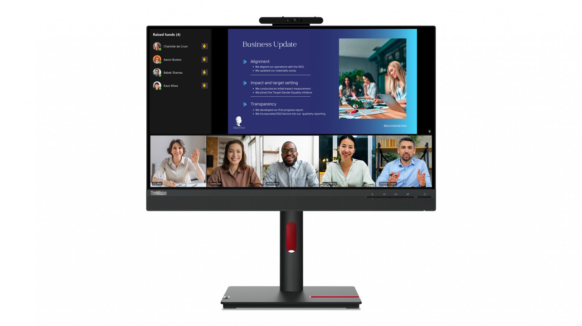 Lenovo ThinkVision T24v-30; 23.8"IPS, FHD (1920x1080), 16:9, Brightness: 250 cd/m², Contrast ratio: 1000:1, Response time: 4ms (Extreme mode) / 6ms (Normal mode), Dot / Pixel Per Inch: 93 dpi, FHD, 3Y (63D8MAT3EU)