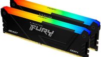 Memorie RAM Kingston DDR4 32GB 3200Mhz CL16 1.35V Dual Channel Kit Fury Beast Black RGB XMP (KF432C16BB2AK2/32)