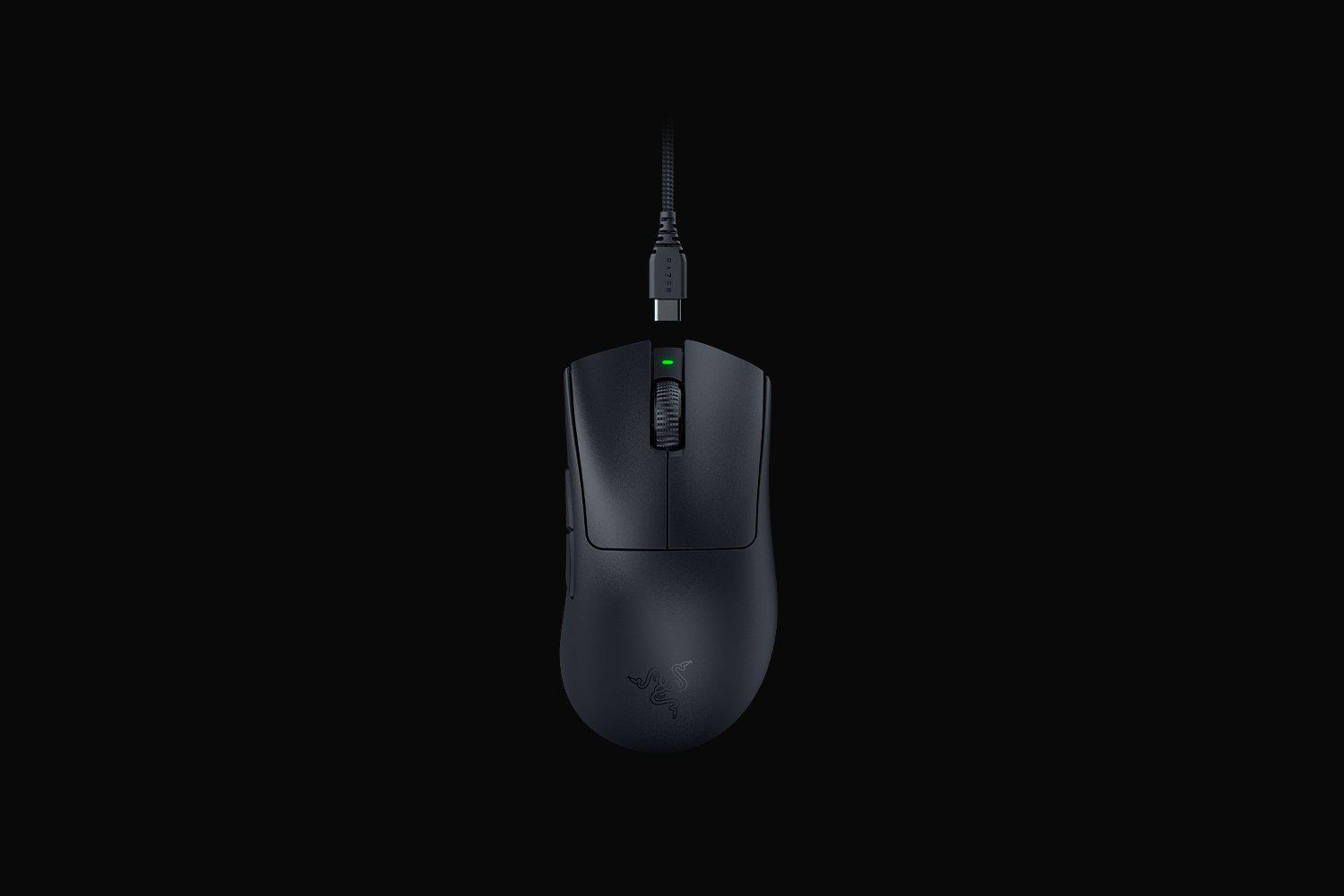 Mouse Razer DeathAdder V3 Pro optic, numar butoane progamabile 5, rezolutie 30000 DPI, negru, include Dongle wireless HyperPolling (RZ01-04630300-R3WL)
