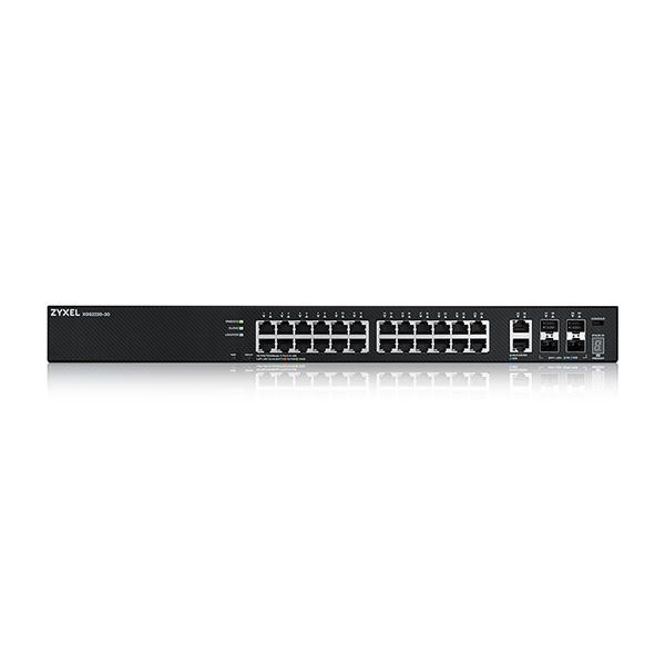 XGS2220-30, L3 Access Switch, 24x1G RJ45 2x10mG RJ45, 4x10G SFP+ Uplink, incl. 1 yr NebulaFlex Pro (XGS2220-30-EU0101F)