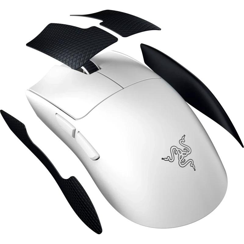 Mouse Razer Viper V3 Pro, conectivitate Razer HyperSpeed Wireless si prin fir, durata de viata baterie pana la 95 ore la 1000 Hz, pana la 62 ore la 2000 Hz, pana la 40 ore la 4000 Hz, pana la 17 ore la 8000 Hz, alb (RZ01-05120200-R3G1) - imagine 4