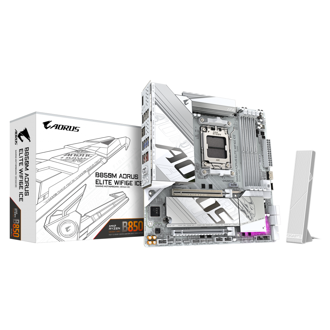 Placa de bază Gigabyte B850M AORUS ELITE WIFI6E ICE AM5 (B850M A ELT WF6E ICE)