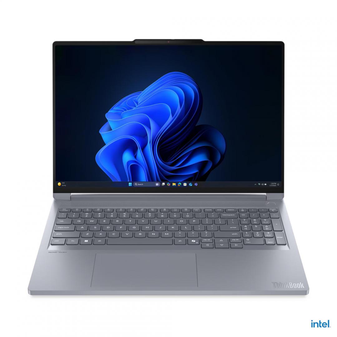 Laptop ThinkBook 16p G6 IAX; 16" 3.2K (3200x2000) IPS 500nits Anti- glare, 100% DCI-P3, 165Hz, Dolby Vision®, G-SYNC®, Eyesafe®, X-Rite®; Intel® Core Ultra 9 275HX, 24C (8P + 16E) / 24T, Max Turbo up to 5.4GHz, 36MB; Video NVIDIA® GeForce RTX™ 5060 8GB GDDR7, Boost Clock 2497MHz, TGP 115W, 572 AI (21R0002HRI) - imagine 3