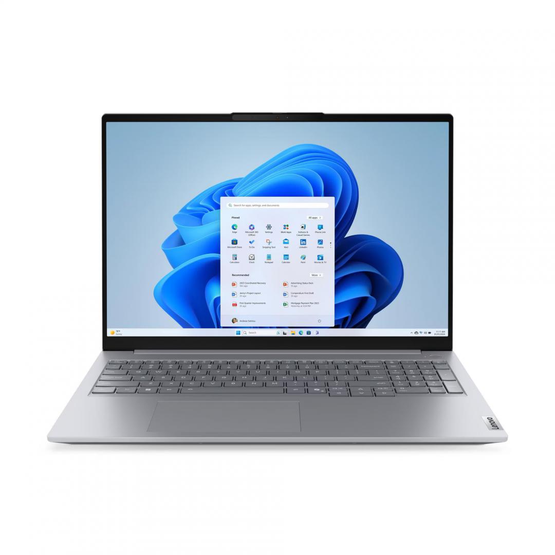 Laptop SMB Lenovo ThinkBook 16 G9 IRL, cu procesor Intel Core 5 210H, 16" IPS, 16 GB DDR5, 512 GB, Intel Graphics, Windows 11 Pro, 3 ani Garantie (21US005DRI) - imagine 3