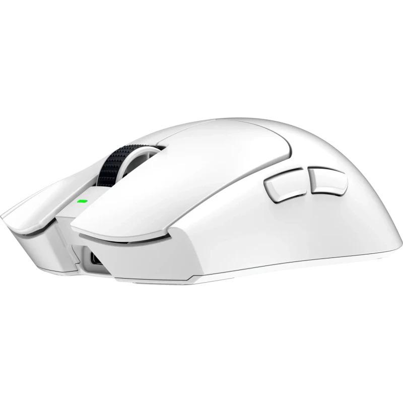 Mouse Razer Viper V3 Pro, conectivitate Razer HyperSpeed Wireless si prin fir, durata de viata baterie pana la 95 ore la 1000 Hz, pana la 62 ore la 2000 Hz, pana la 40 ore la 4000 Hz, pana la 17 ore la 8000 Hz, alb (RZ01-05120200-R3G1) - imagine 2