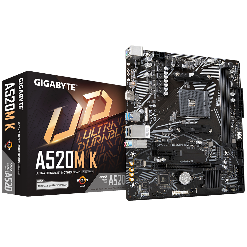 Placa de bază Gigabyte A520M K AM4 (A520M K)