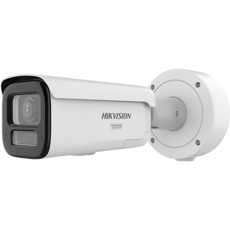 Camera de supraveghere IP Bullet 6MP Hikvision DS-2CD2647G3- LIZS2UY/SL(2.8-12MM), lentila varifocala: 2.8-12mm, iluminare min: Color: 0.0005 Lux @ (F1.2, AGC ON),0 Lux cu lumina alba, IR 60m, microfon incorporat, difuzor incorporat, interfata audio: 1/1, alarma: 1/1, slot card de memorie (DS-2CD2667G3-LIZS2UY/SL(2.8-12MM))