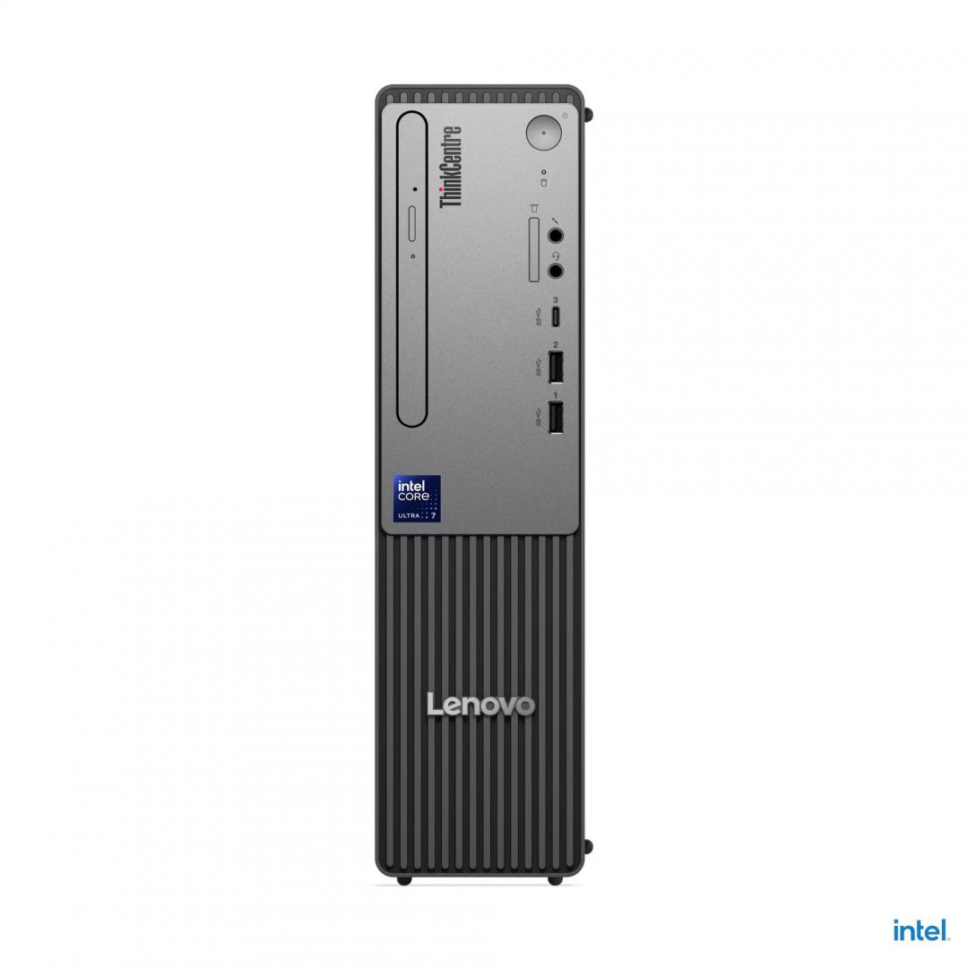 Desktop Lenovo ThinkCentre neo 50s Gen 6 , Intel® Core Ultra 7 265, 20C (8P + 12E) / 20T, Max Turbo up to 5.3GHz, 30MB Intel Smart Cache, RAM 1x 16GB UDIMM DDR5-5600, SSD 512GB SSD M.2 2280 PCIe® 4.0x4 NVMe®, Video: Intel® Arc™ A310 LP 4GB GDDR6, Optic: None, Card reader: 3-in-1 Card Reader (13DM001MRI) - imagine 3