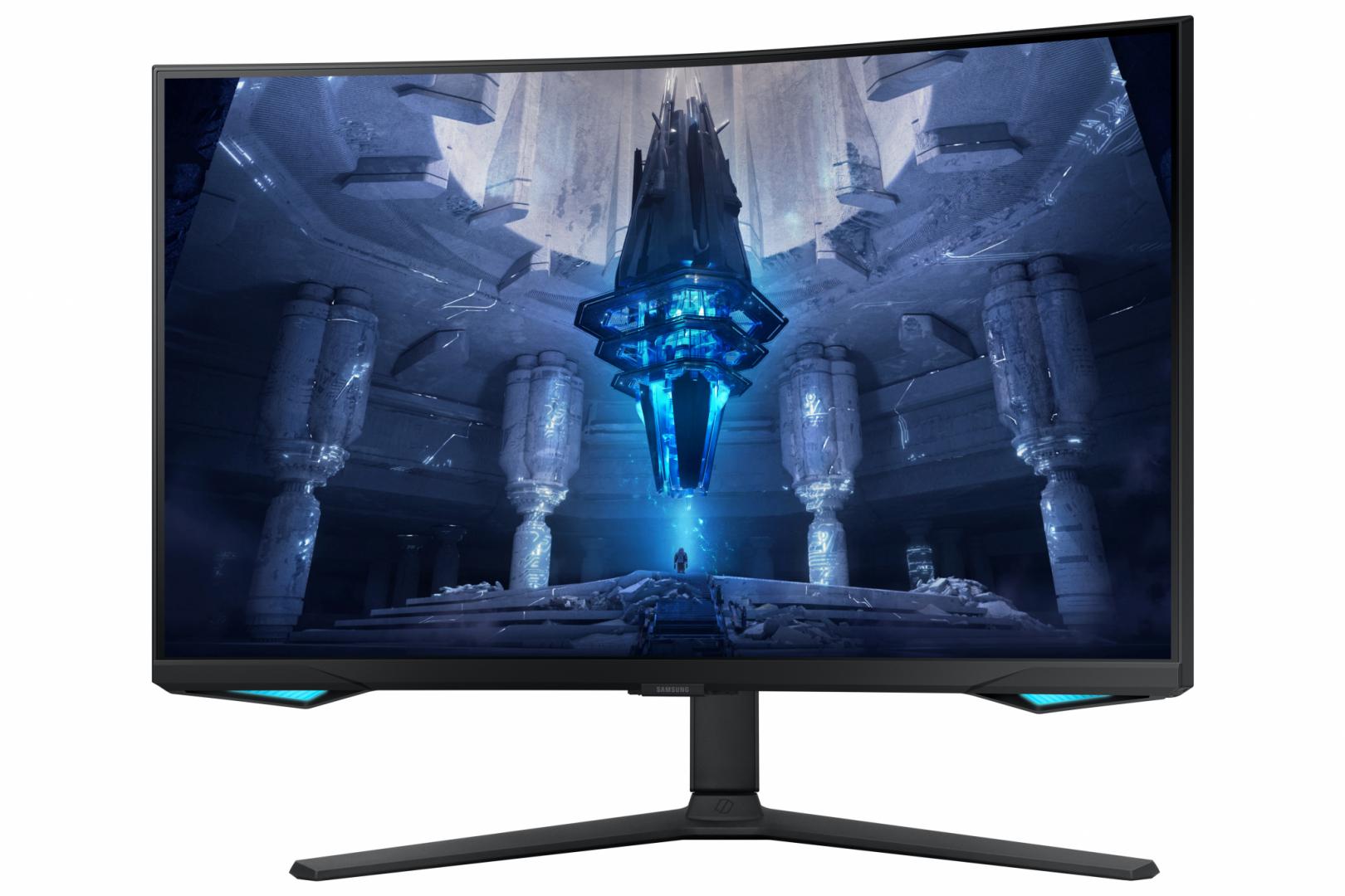 Monitor Samsung 32" LS32BG750NPXEN, Curvature: 1000R, Diagonal (inch): 32, Diagonal (cm): 81, Aspect ratio: 16:9, Panel: VA, Resolution: 3840x2160, Refresh Rate: 165Hz, Response time GtG: 1ms, Brightness (max): 350 cd/m², Contrast (static) : 1M:1, Viewing angle: 178°/178°, Color Gamut Type: 93% DCI (LS32BG750NPXEN) - imagine 6