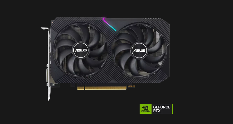 Placa video Asus Dual GeForce RTX 3050 OC 8GB V2, GDDR6, 128BIT (DUAL-RTX3050-O8G2)