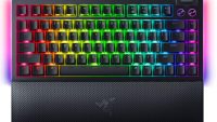 Tastatura mecanica gaming BlackWidow V4 75%, taste ABS, layout Intls. US (ISO),iluminare RGB, cu 6 butoane customizabile, suport pentru incheietura magnetic, negru (RZ03-05000400-R3E1)