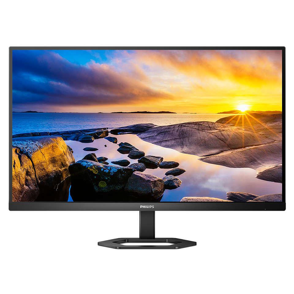 MONITOR Philips 27E1N5500LA 27 inch, Panel Type: VA, Backlight: WLED ,Resolution: 2560x1440, Aspect Ratio: 16:9, Refresh Rate:75Hz, Responsetime GtG: 4ms , Brightness: 300 cd/m², Contrast (static): 3000:1,Contrast (dynamic): Mega Infinity DCR, Viewing angle: 178º(R/L) ,178º(U/D), Color Gamut (27E1N5500LA/00)
