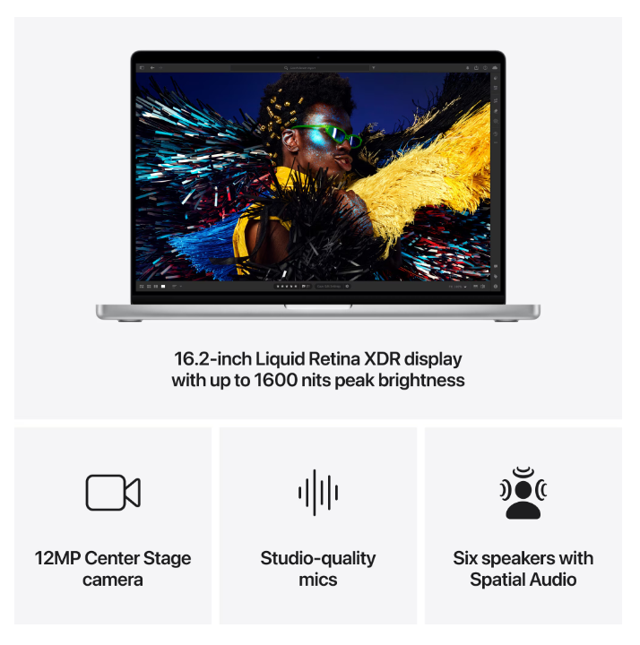 MacBook Pro 16.2"/Apple M4 Max (CPU 16-core, GPU 40-core, Neural Engine16-core)/64GB/1TB - Silver - INT KB (cto from MX2W3RO/A) (Z1FS000NW)