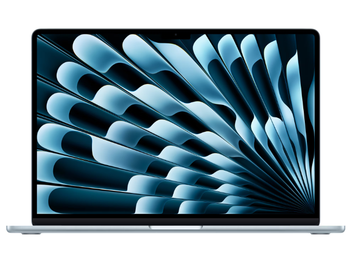 MacBook Air 15.3" Retina/Apple M4 (CPU 10-core, GPU 10-core, Neural Engine16-core)/16GB/512GB - Sky Blue - INT KB (2025) (MC7C4RO/A)