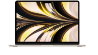 MacBook Air 13.6" Retina/Apple M2 (CPU 8-core, GPU 8-core, Neural Engine16-core)/16GB/256GB - Starlight - INT KB (2022) (MC7W4ZE/A)