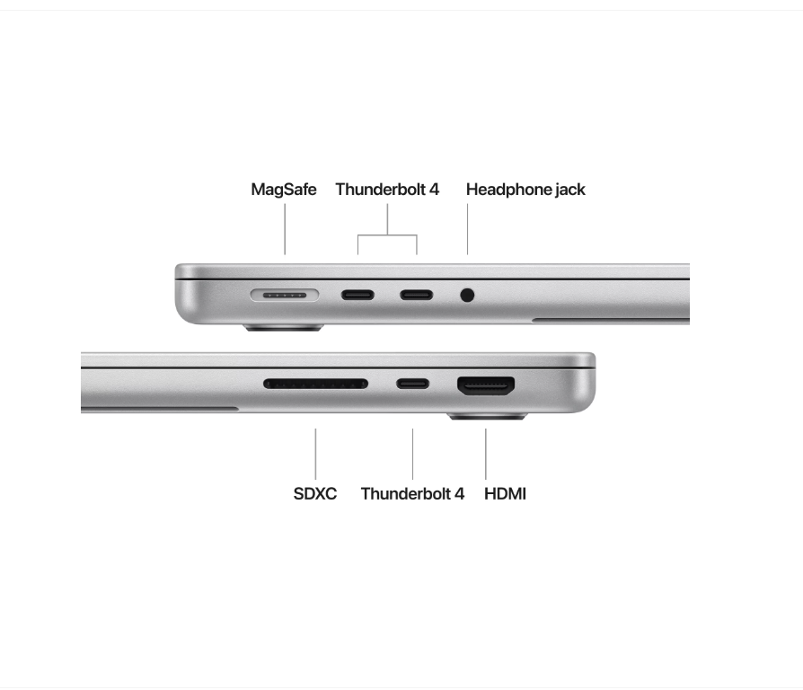 MacBook Pro 14.2"/Apple M4 Max (CPU 16-core, GPU 40-core, Neural Engine16-core)/64GB/1TB - Silver - INT KB (cto from MX2G3RO/A) (Z1FD000XV) - imagine 3