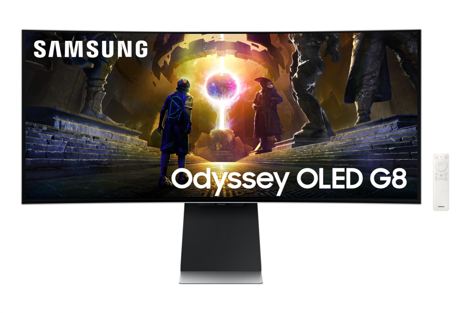 Monitor Samsung 34" LS34DG850SUXDU, Curvature: 1800R, Diagonal (inch): 34, Diagonal (cm): 86, Aspect ratio: 21:9, Panel: OLED, Resolution: 3440x1440, Refresh Rate: 175Hz, Response time GtG: 0.03ms, Brightness (max): 250 cd/m², Contrast (static) : 1M:1, Viewing angle: 178/178, Color Gamut Type (LS34DG850SUXDU)